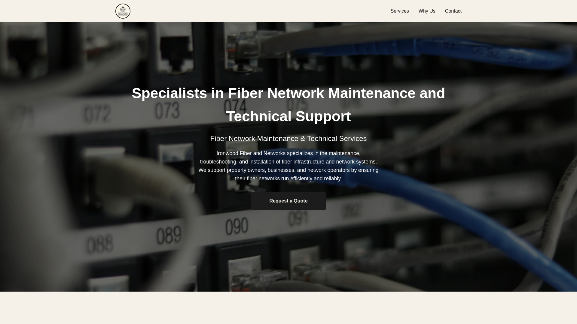 website screenshot of https://ifnetworks.co.za/