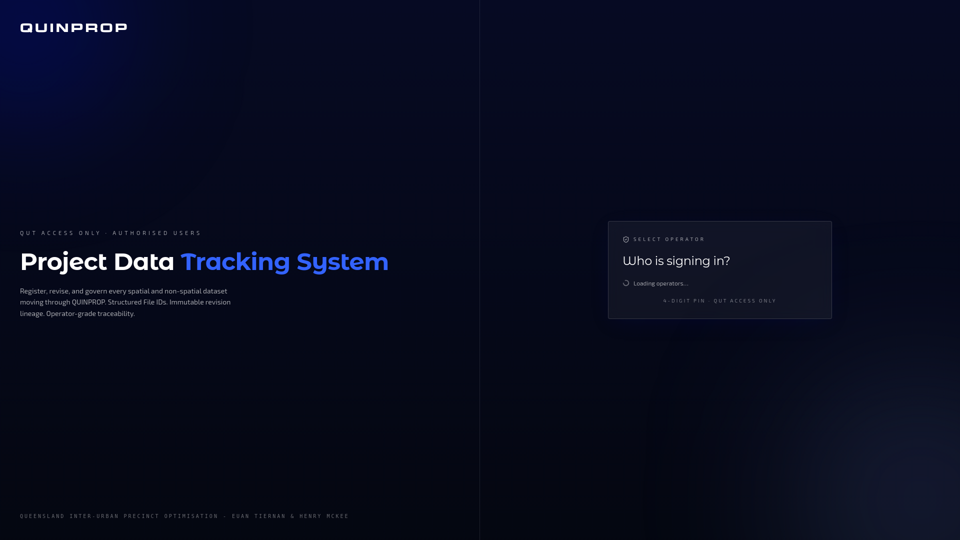 website screenshot of https://quiprop.online/