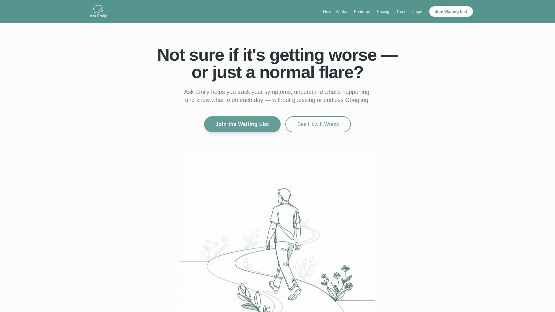 website screenshot of https://askemily.online/