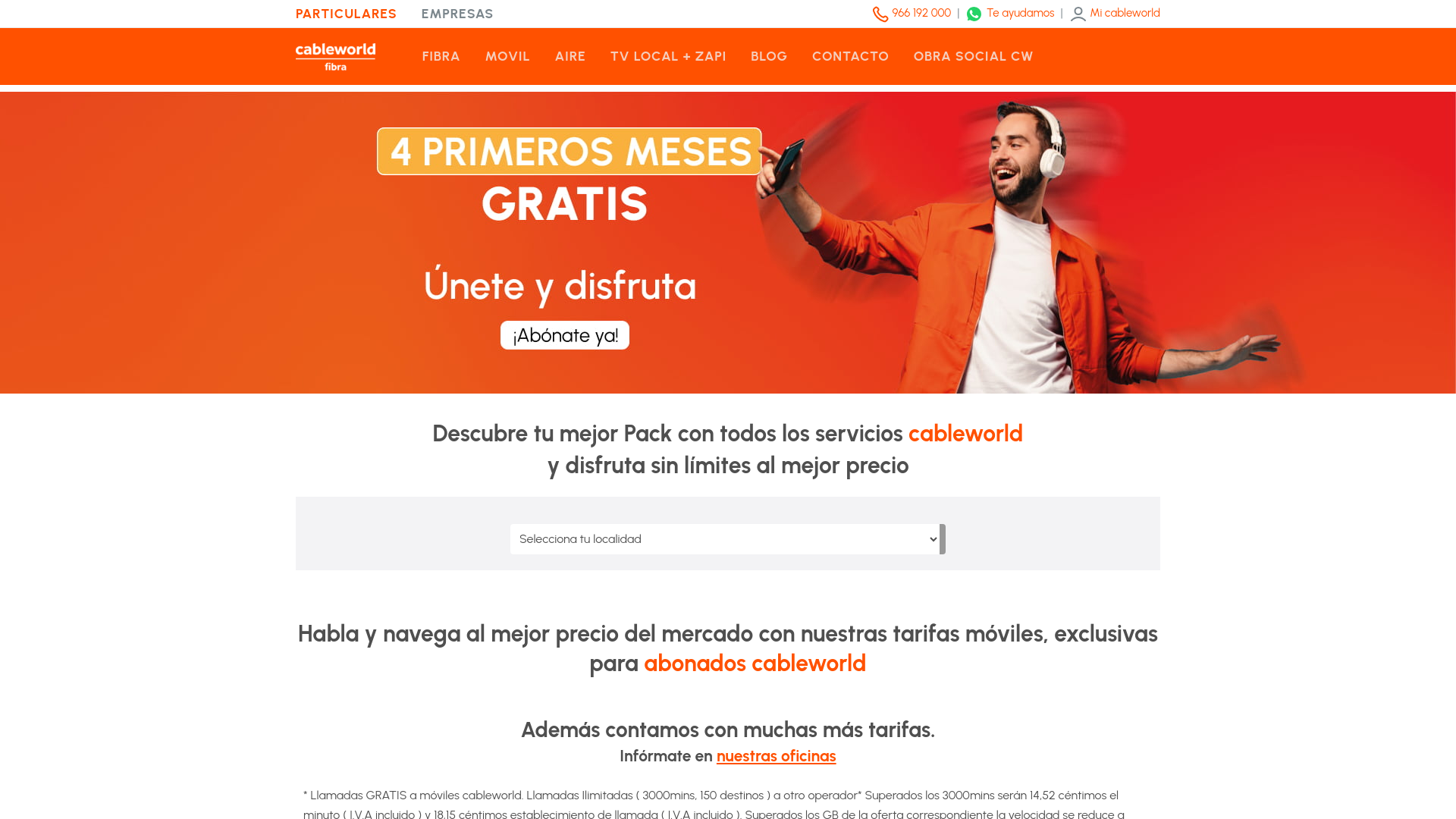 website screenshot of https://cableworld.es/