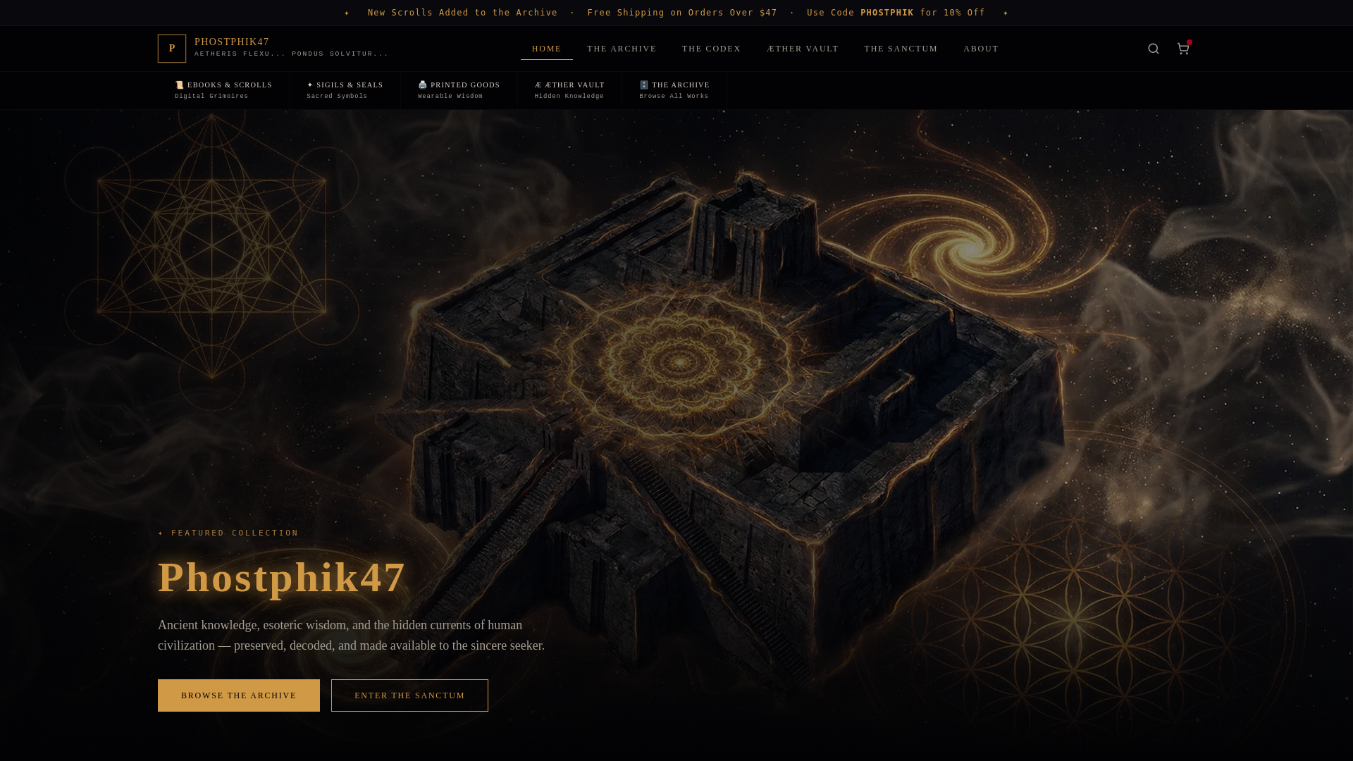 website screenshot of https://ghostphik47.xyz