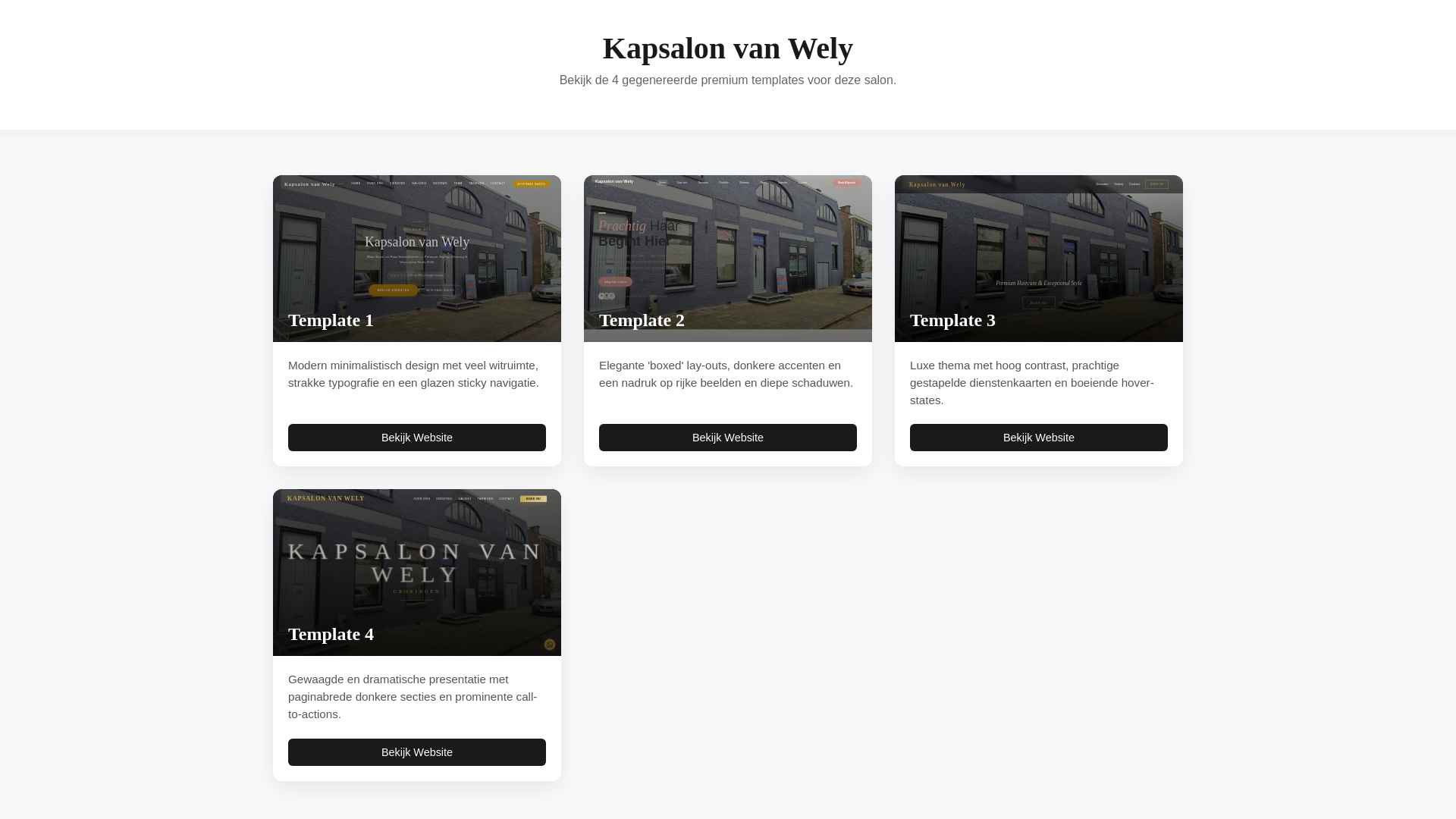 website screenshot of https://kapsalon-van-wely.pages.dev/