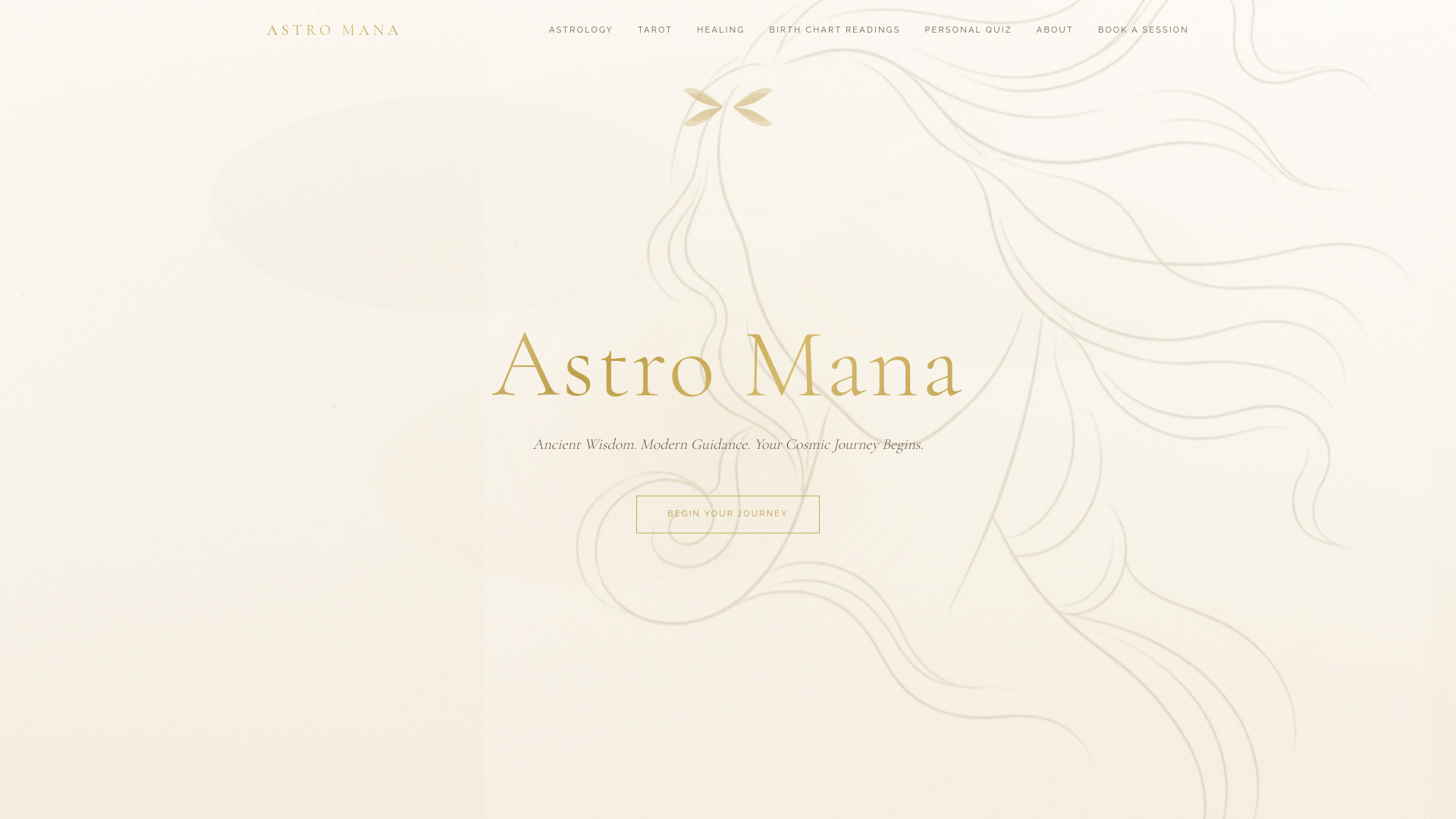 website screenshot of https://astromana.org