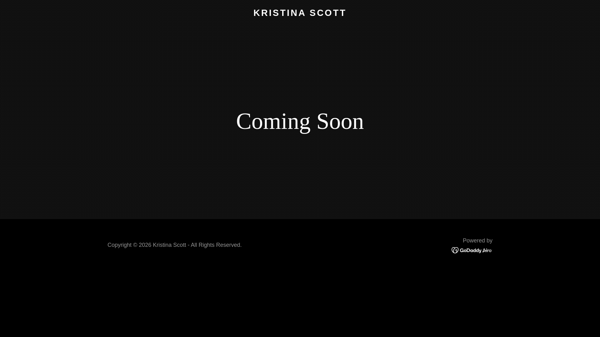 website screenshot of https://kristina-scott.com