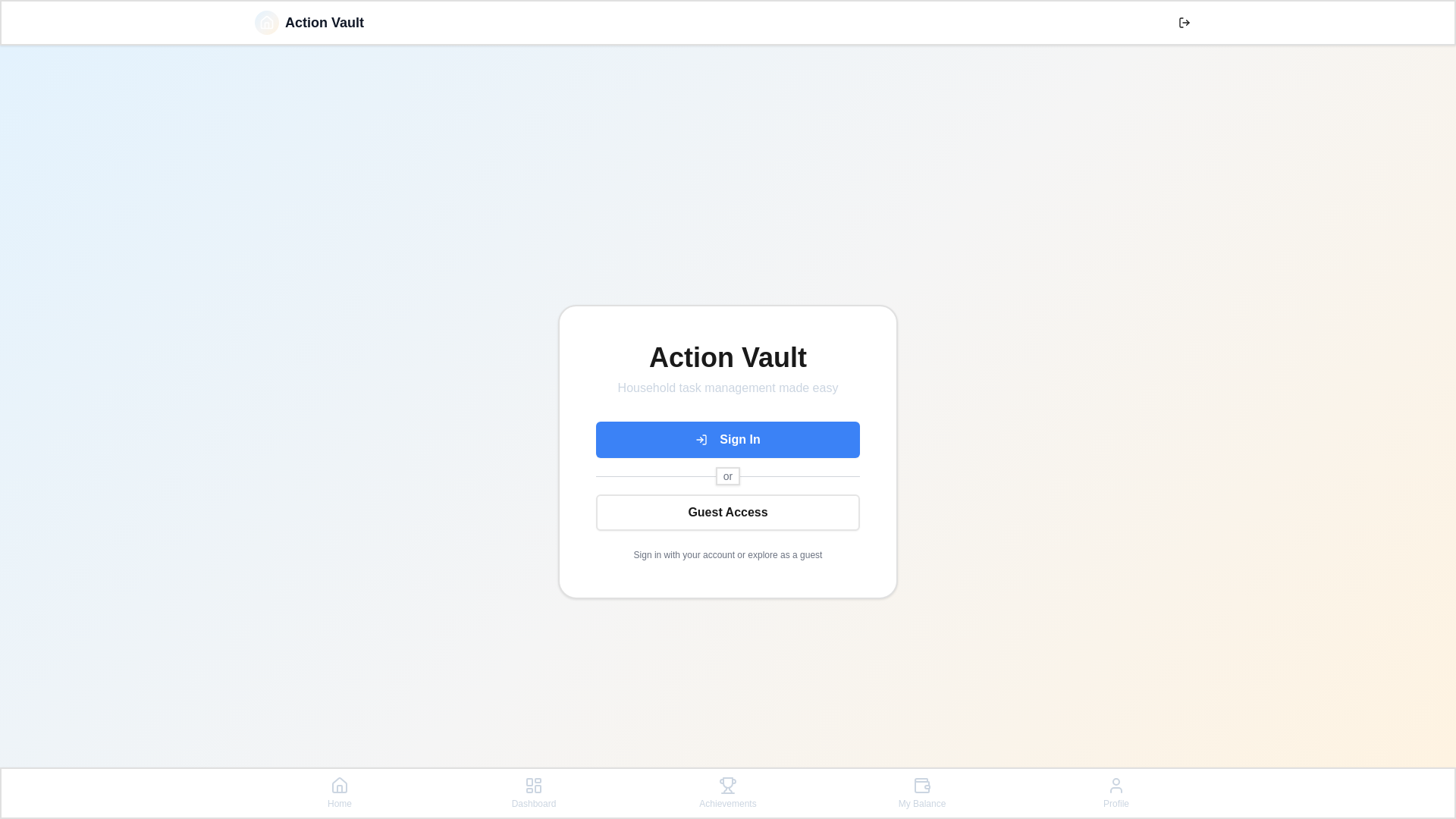 website screenshot of https://action-vault.com/