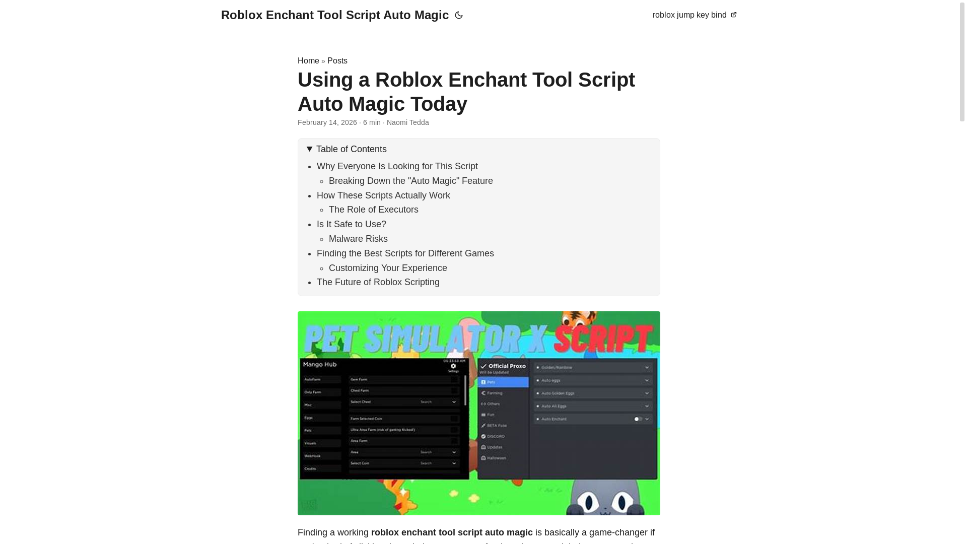 website screenshot of https://roblox-enchant-tool-script-auto-magic.pages.dev/