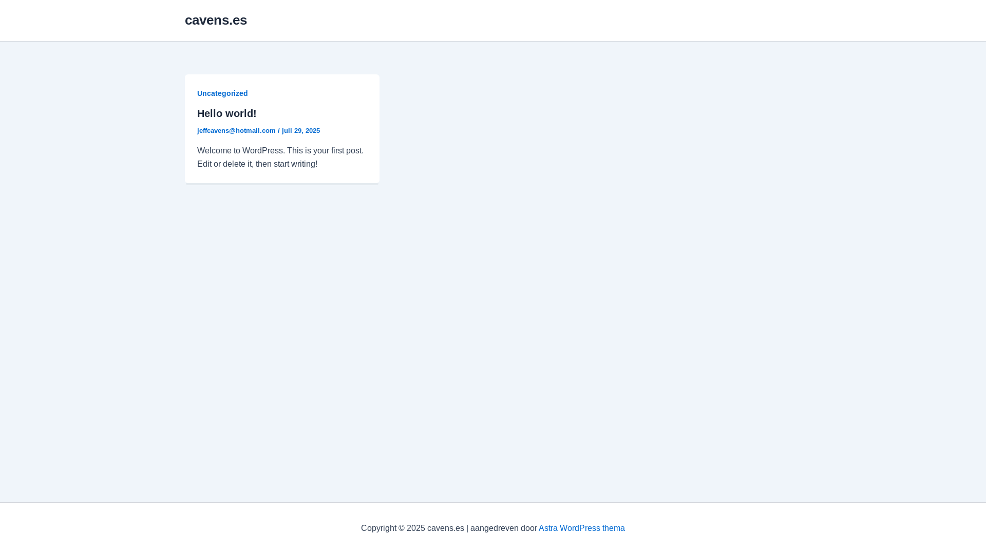website screenshot of https://cavens.es/