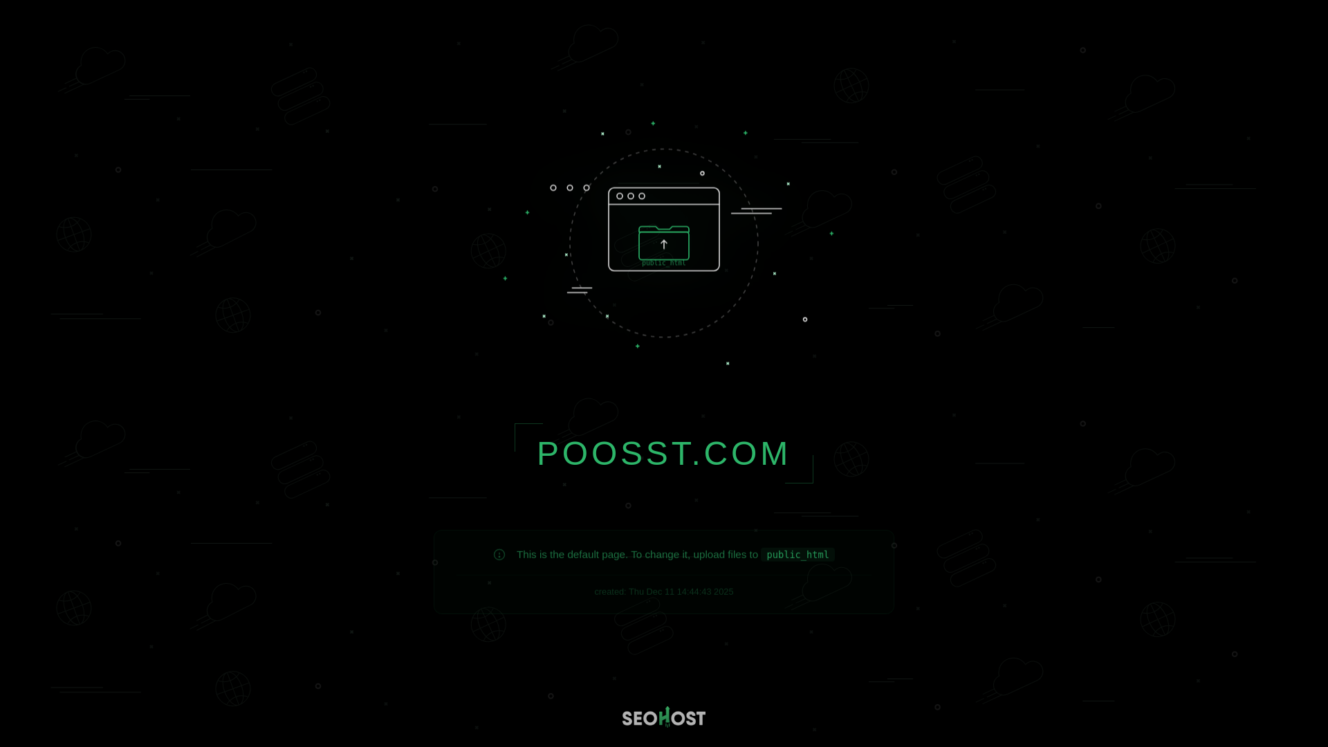 website screenshot of https://poosst.com