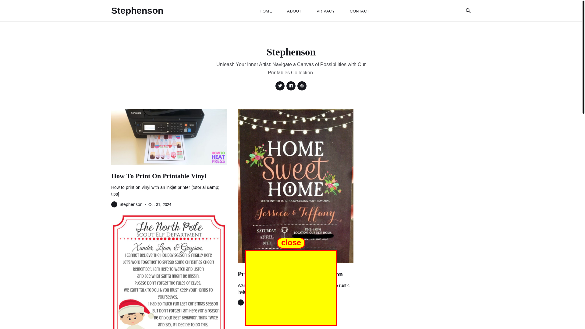 website screenshot of https://stephenson.pages.dev/