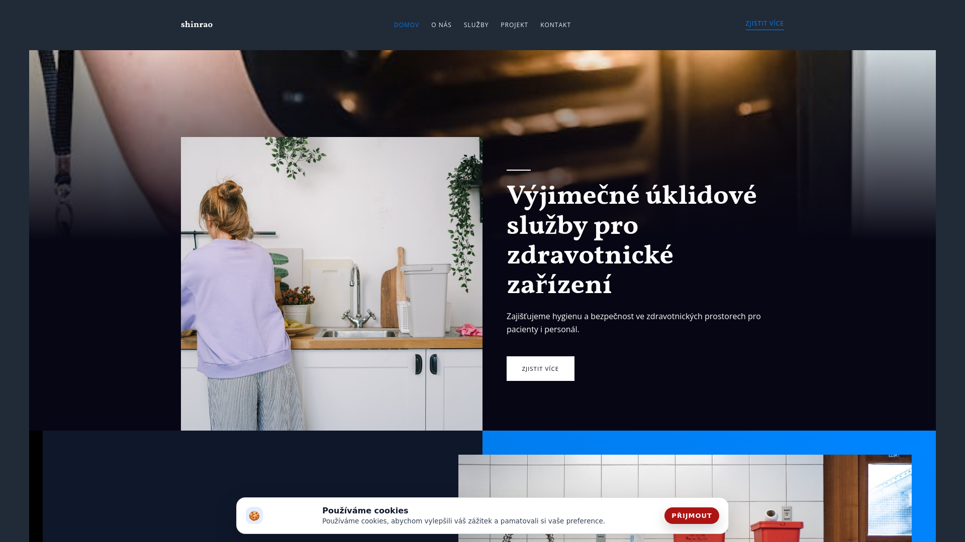 website screenshot of https://shinrao.company/
