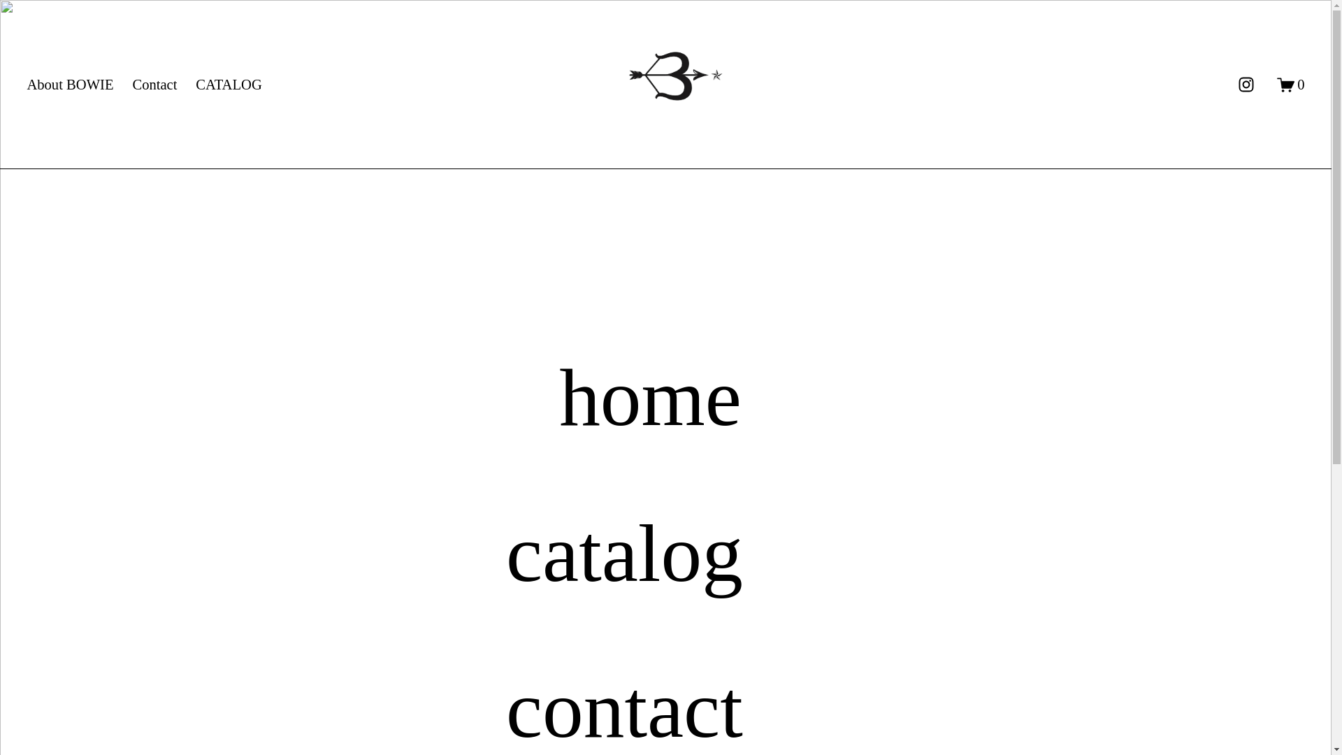 website screenshot of https://bowiebykeianac.com/