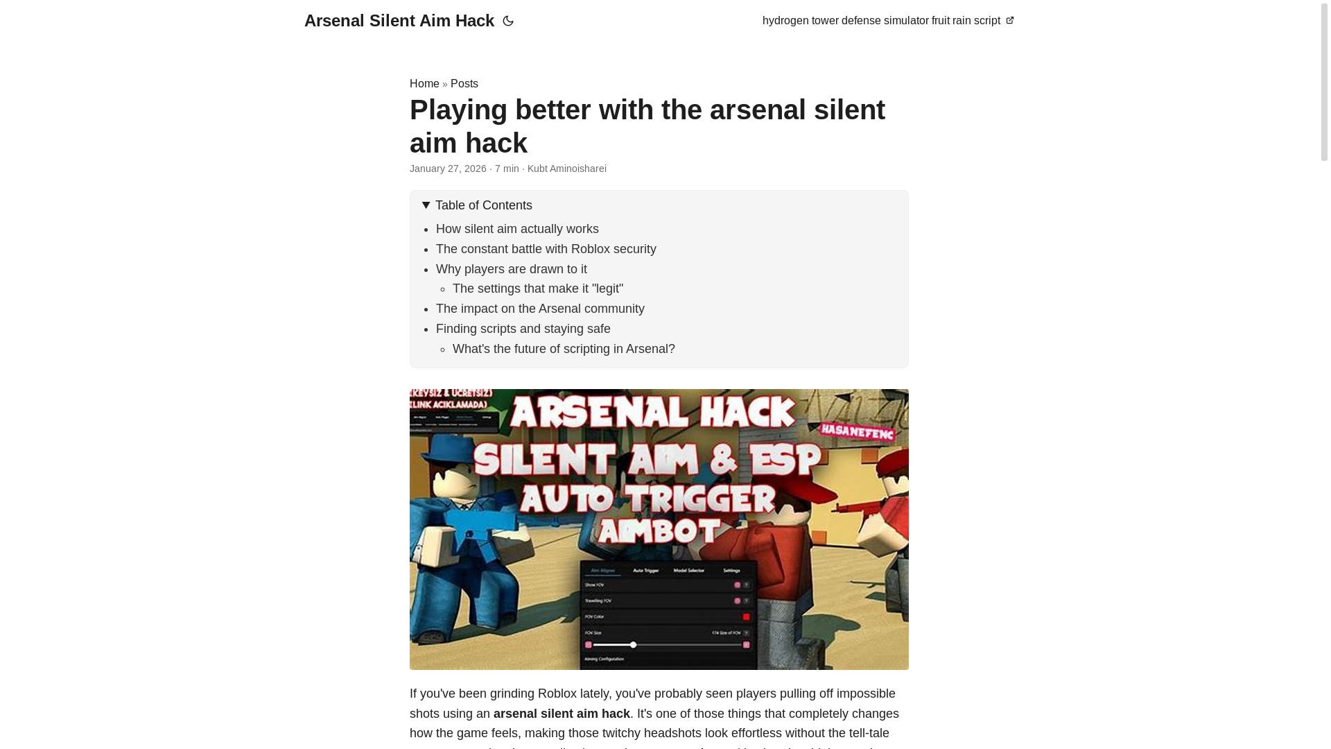 website screenshot of https://arsenal-silent-aim-hack.pages.dev/