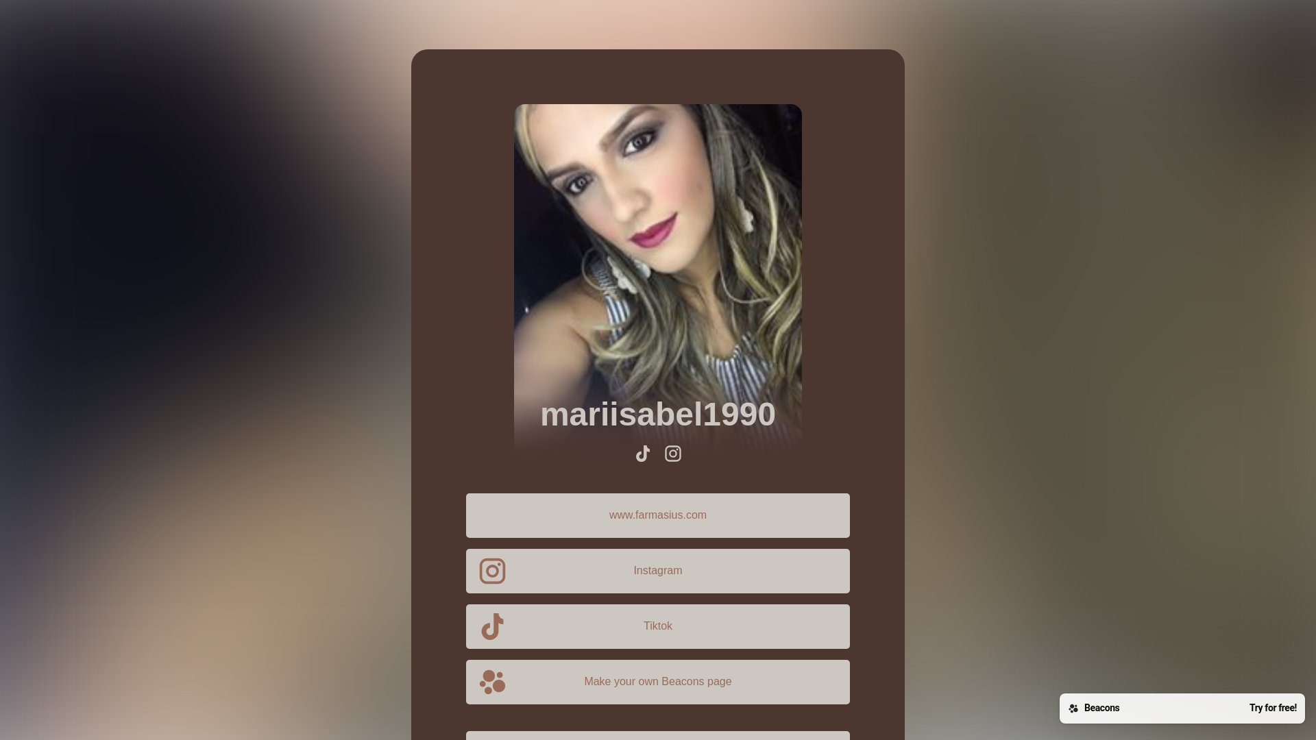 website screenshot of https://mariisabel1990.com/