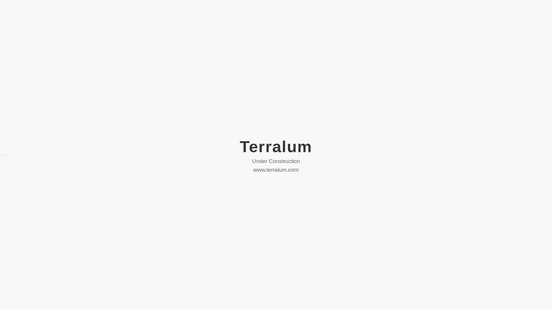 website screenshot of https://terralumlabs.com/