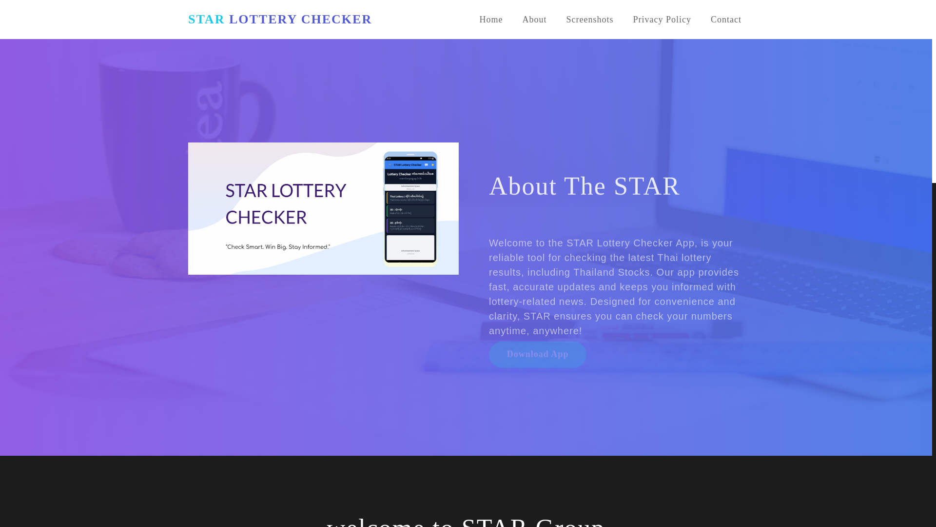 website screenshot of https://starlotterychecker.pages.dev/