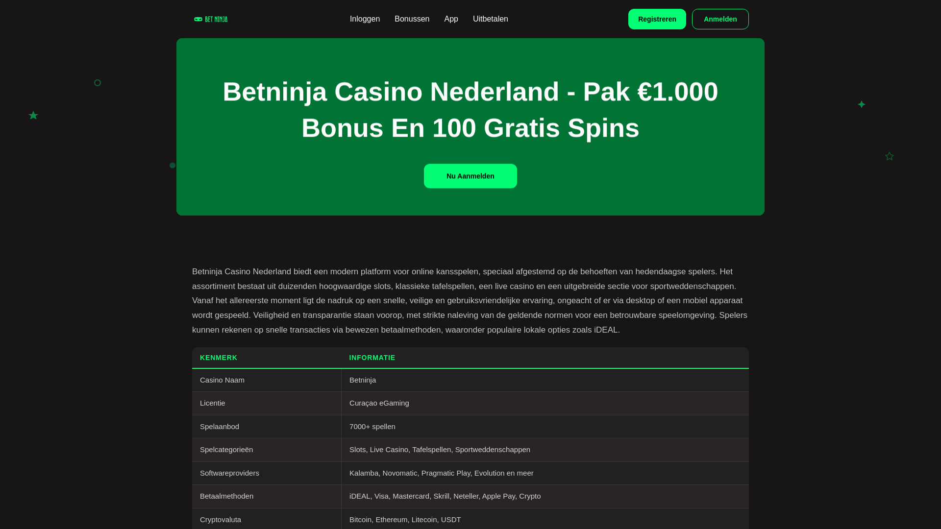 website screenshot of https://bet-ninja-casino.pages.dev/