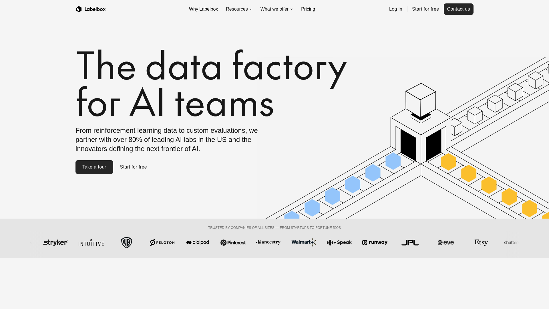 website screenshot of https://labelbox.lat/