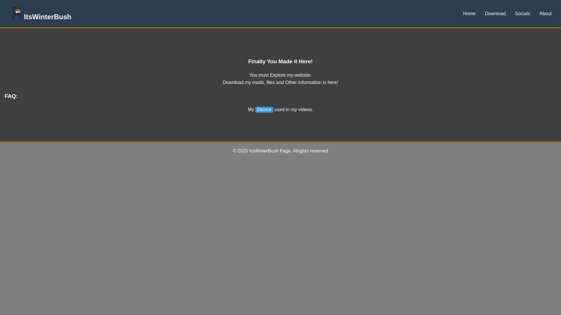 website screenshot of https://itswinterbush.pages.dev/
