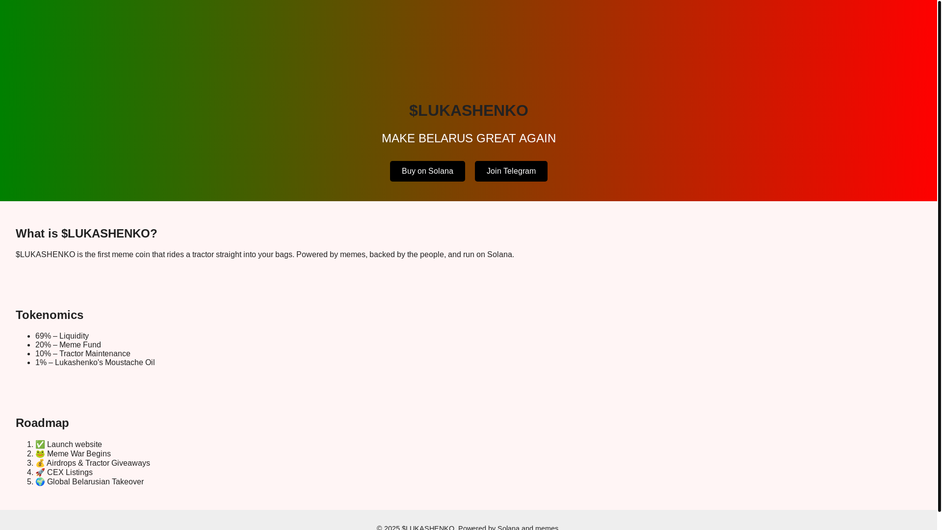 website screenshot of https://lukashenko.vip/