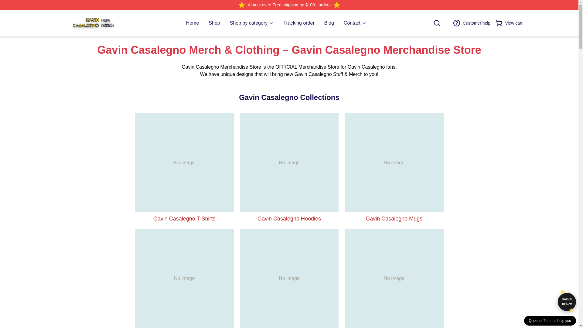 website screenshot of https://gavincasalegno.shop/