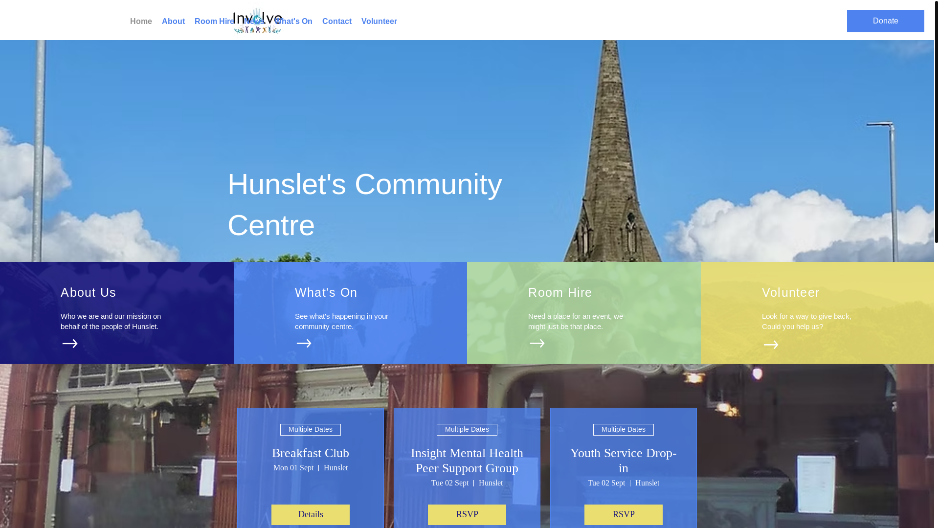 website screenshot of https://involveleeds.com/