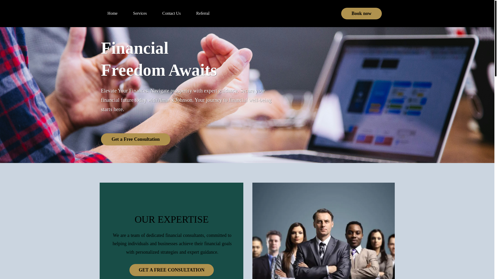 website screenshot of https://deserthorizoninsurance.com/