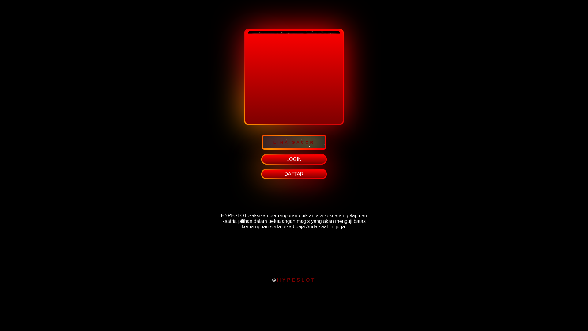 website screenshot of https://hypeslotnet.pages.dev/