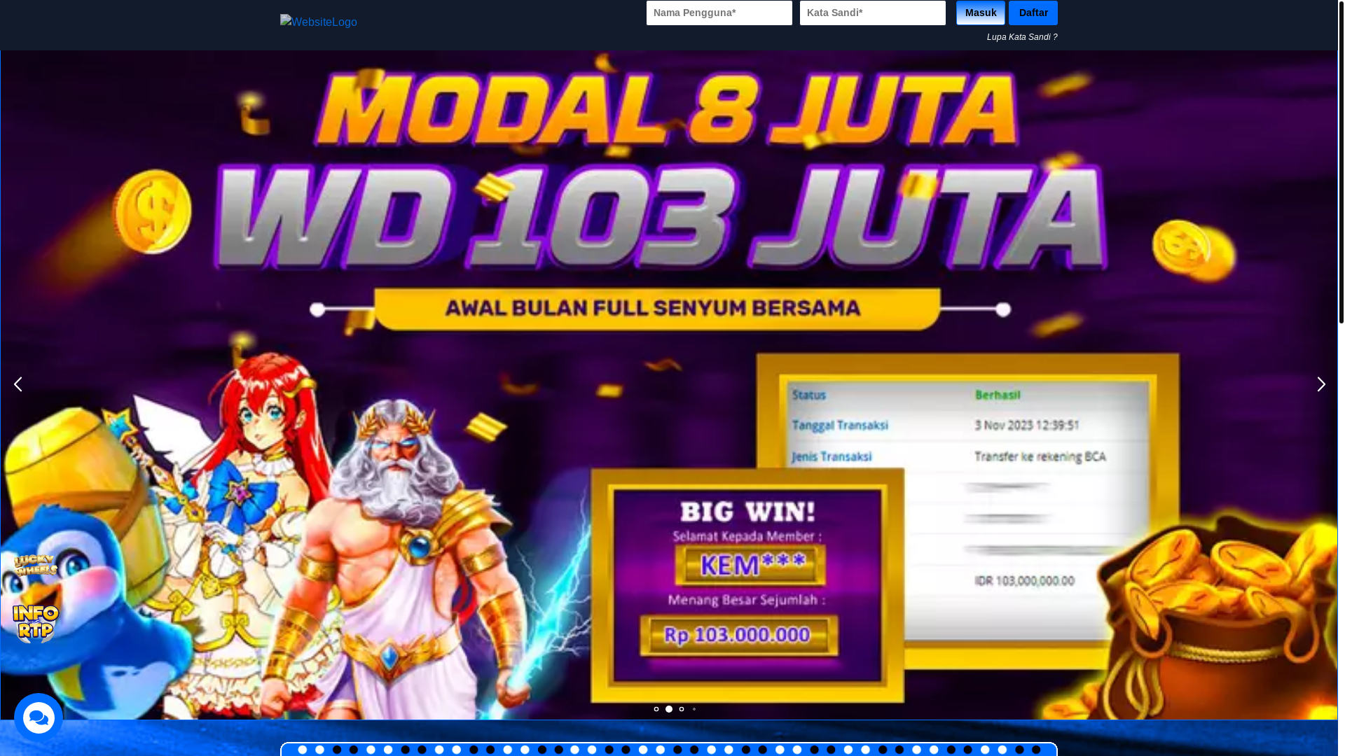 website screenshot of https://sbojaya77.xyz/