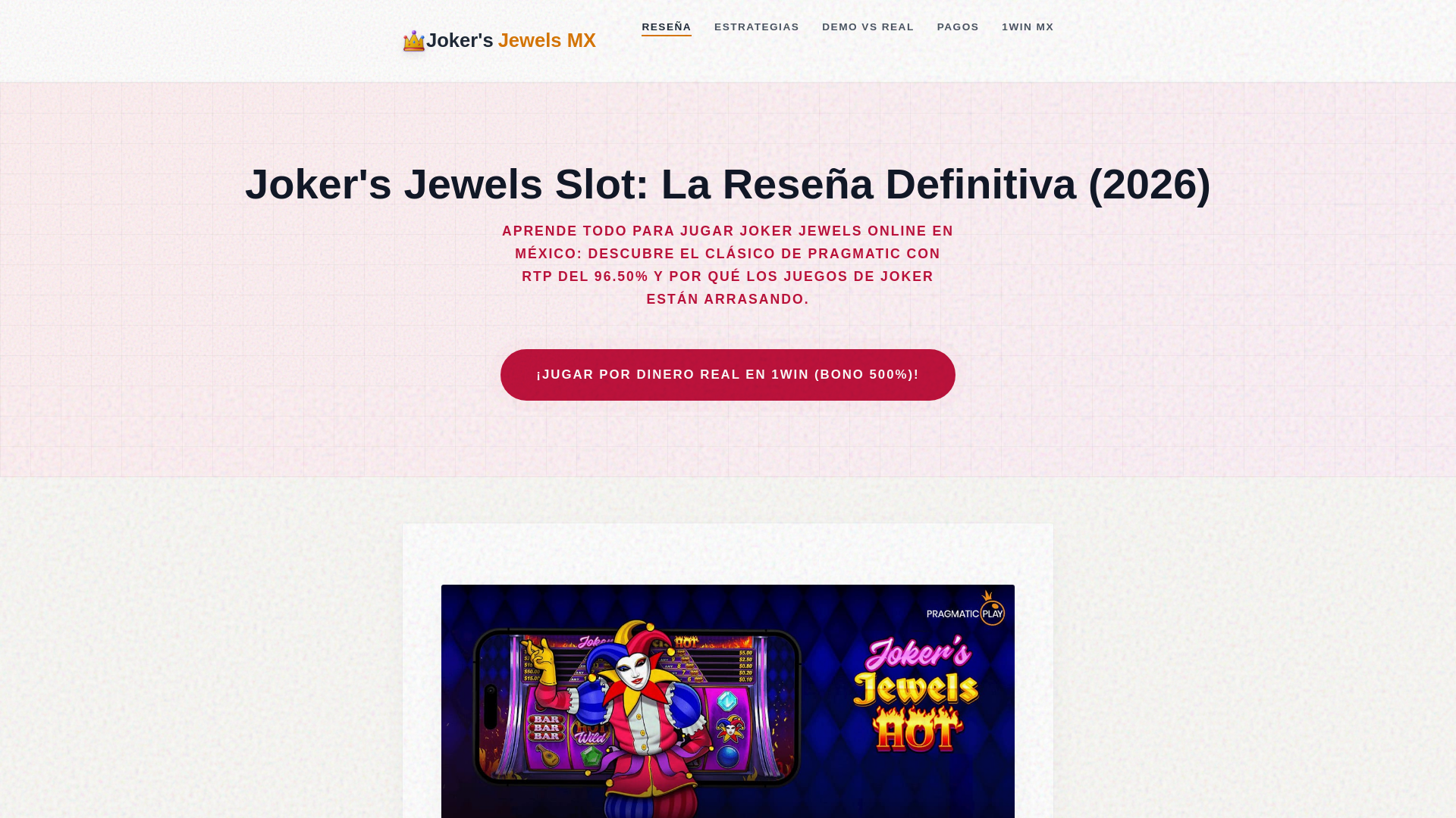 website screenshot of https://playjokerjewels.com/