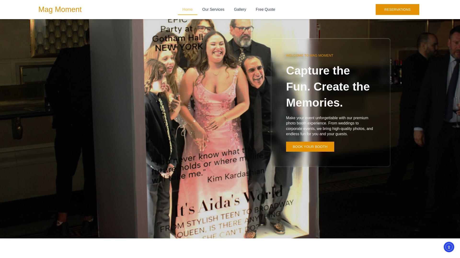 website screenshot of https://themagmoment.com