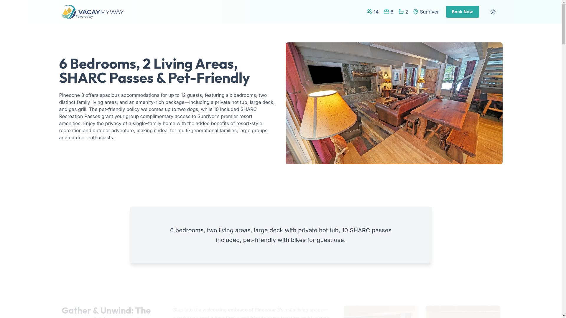 website screenshot of https://warmpinecone.holiday/