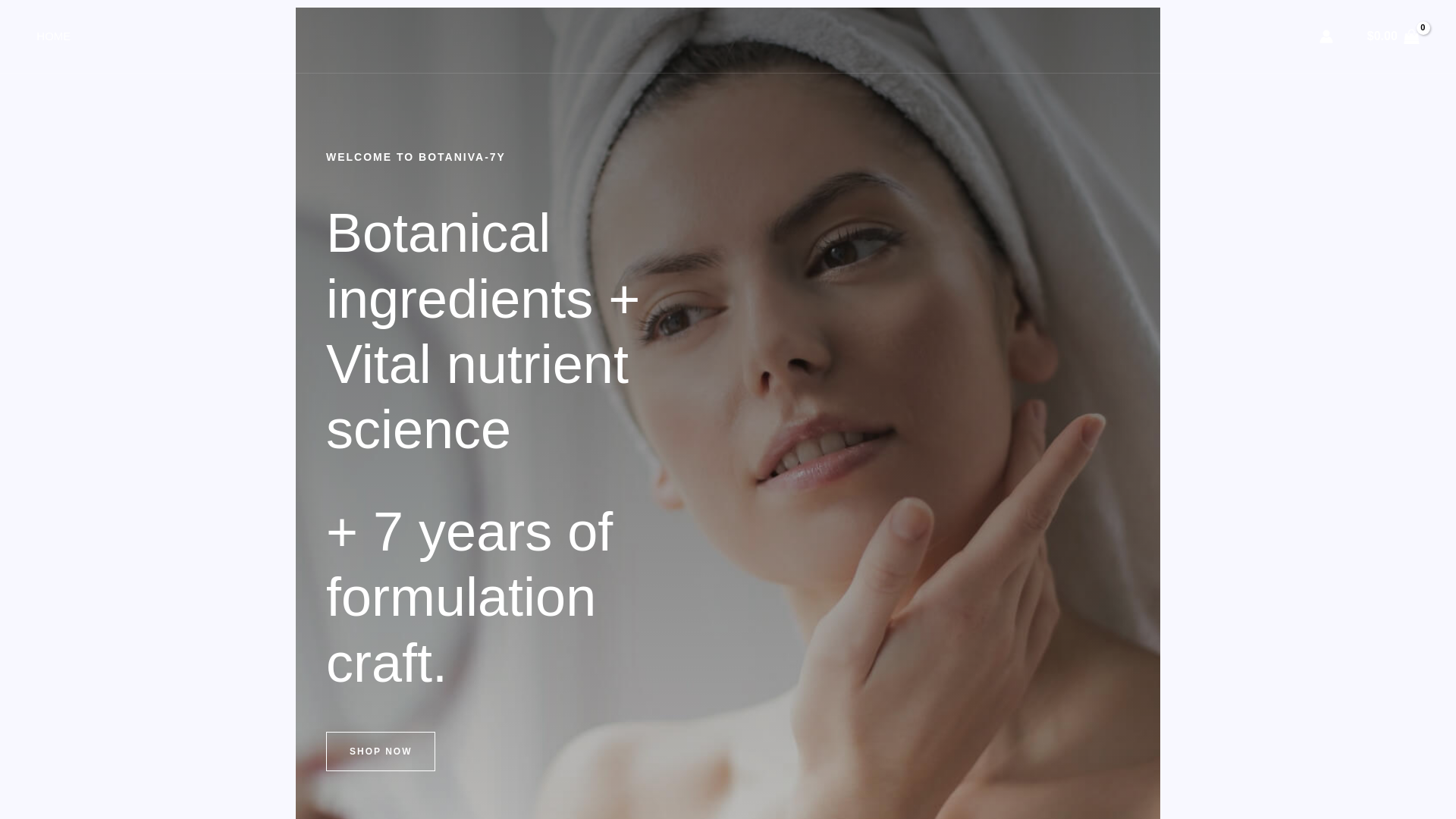 website screenshot of https://botaniva7y.com/