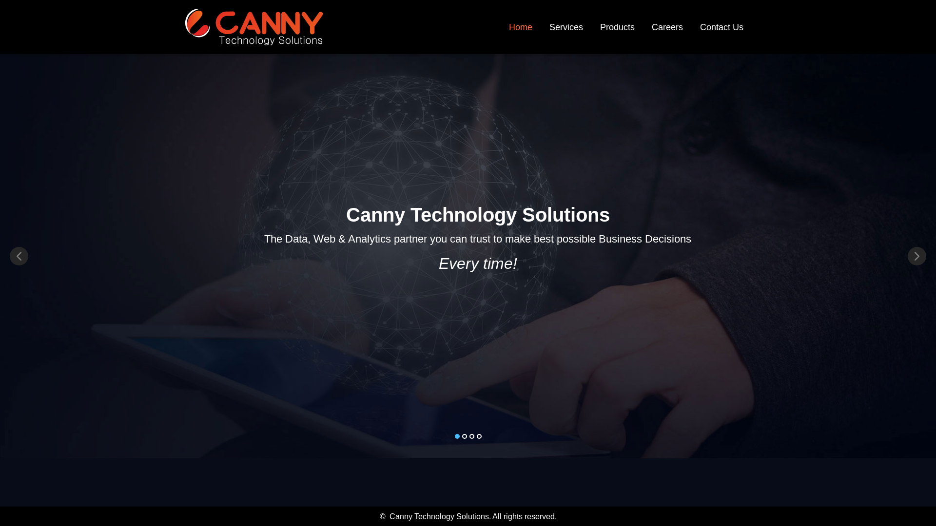 website screenshot of http://www.cannytechsolutions.com/
