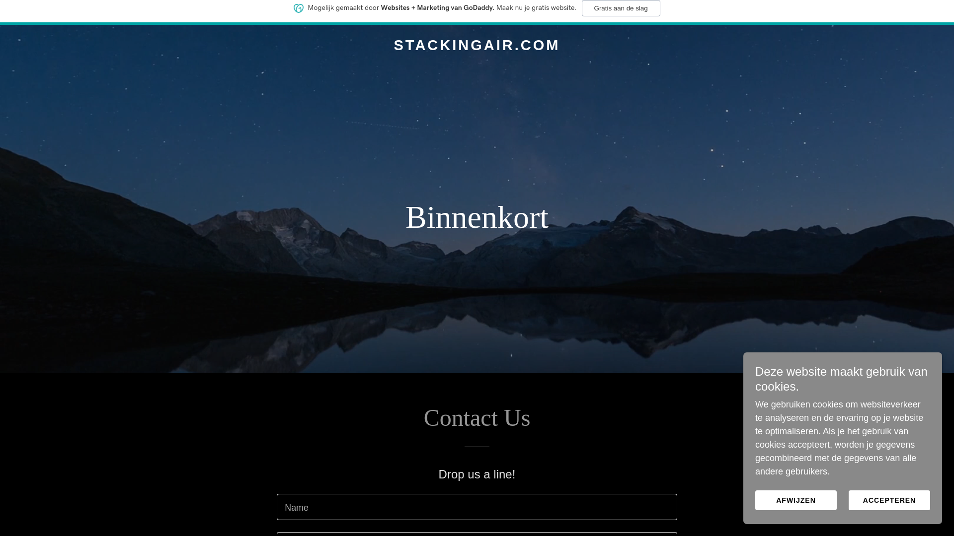 website screenshot of https://stackingair.com/