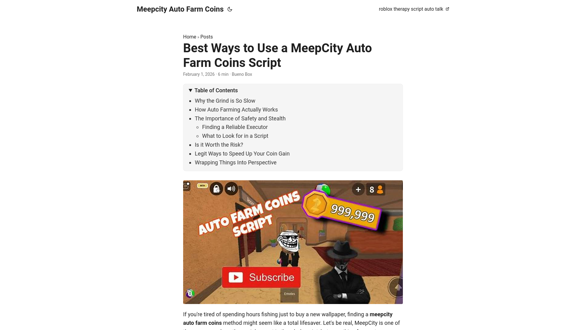 website screenshot of https://meepcity-auto-farm-coins.pages.dev/