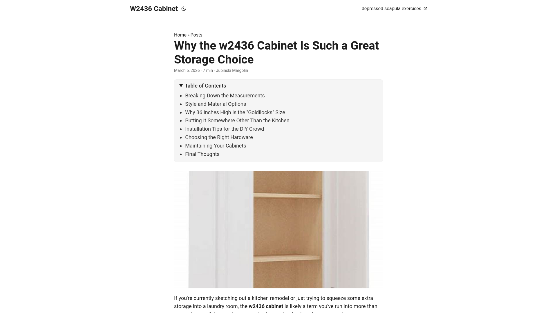 website screenshot of https://w2436-cabinet.pages.dev/