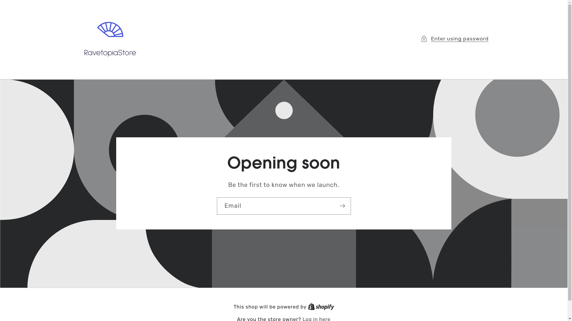 website screenshot of https://ravetopiastore.com/