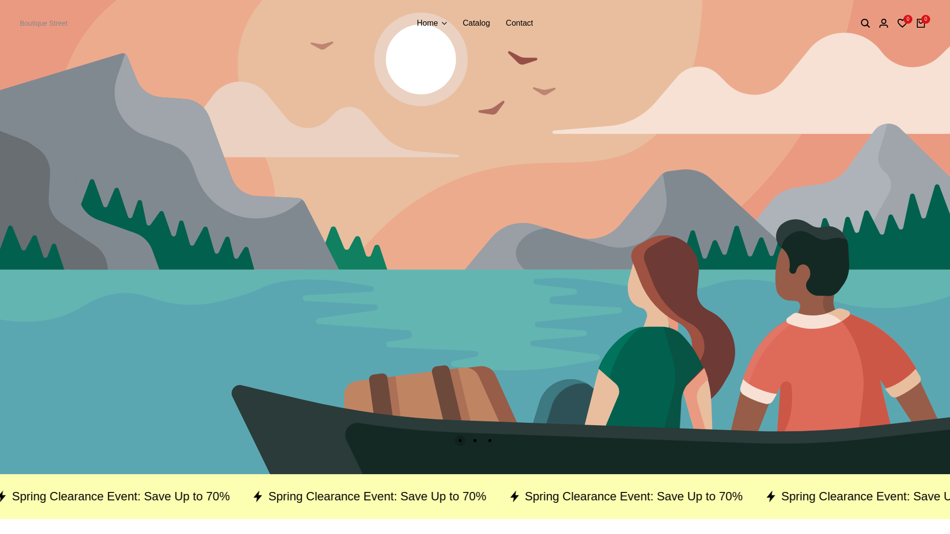 website screenshot of https://boutiquestreet.online