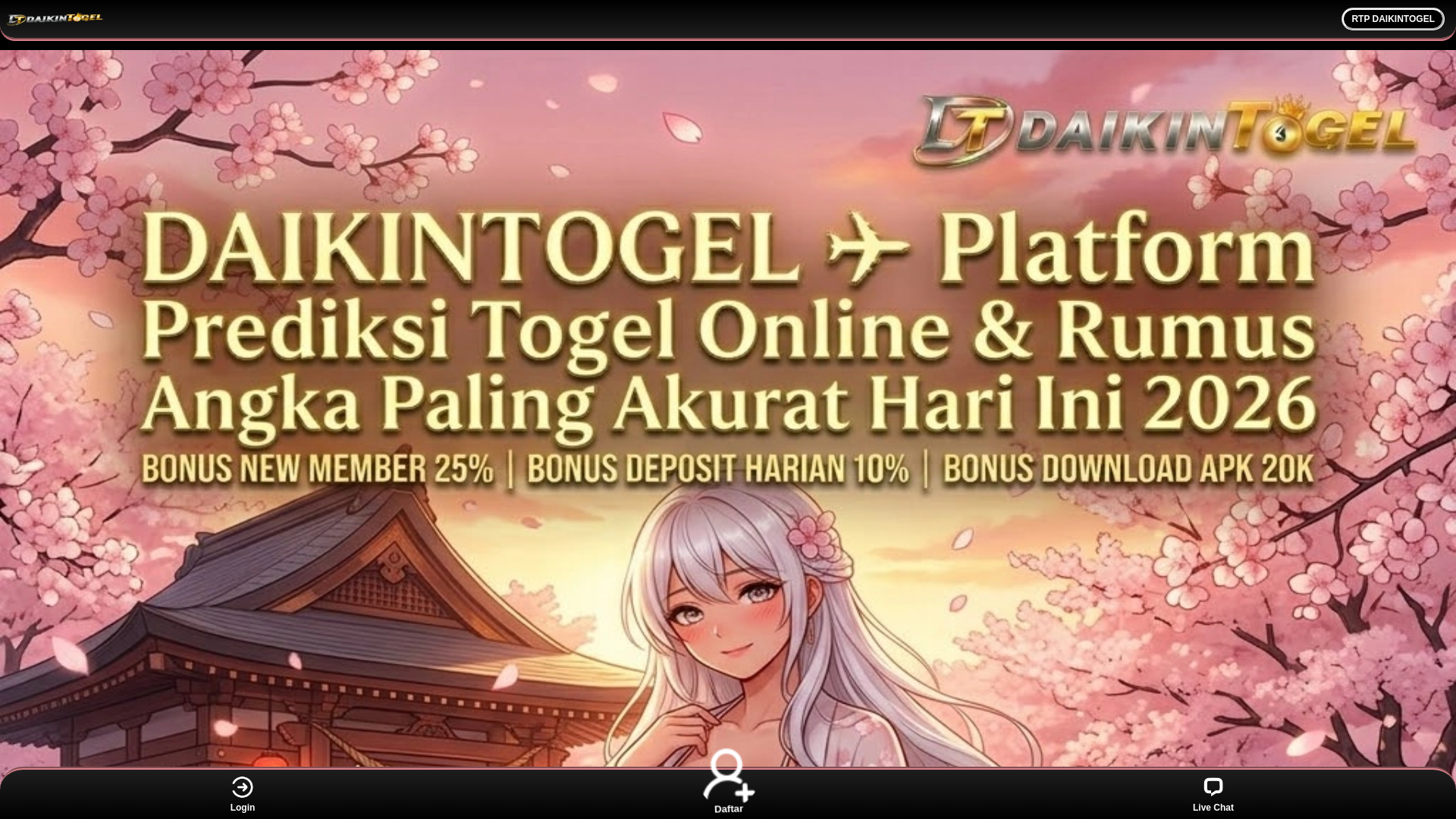 website screenshot of https://saatnyadtglmeluncur.pages.dev/