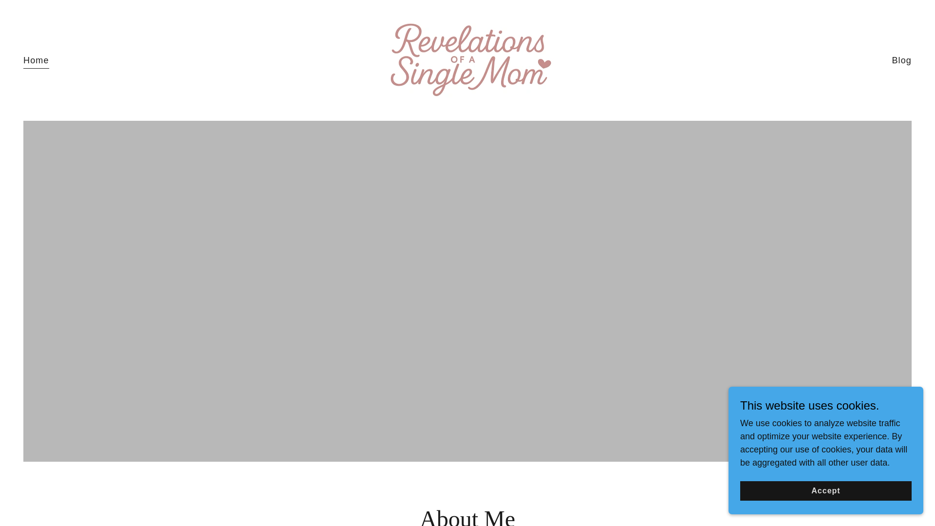 website screenshot of https://revelationsofasinglemom.com/