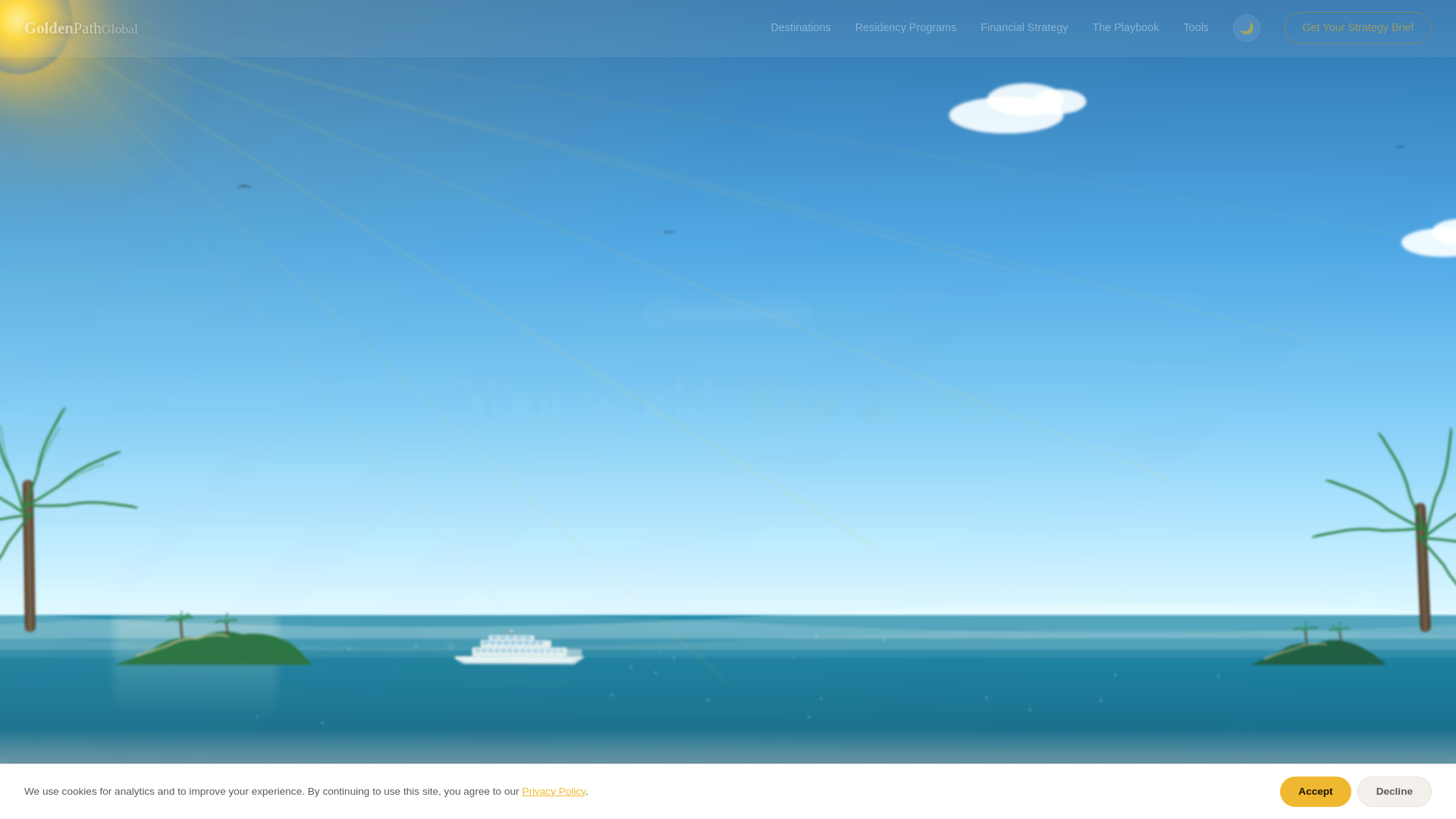 website screenshot of https://goldenpathglobal.pages.dev/