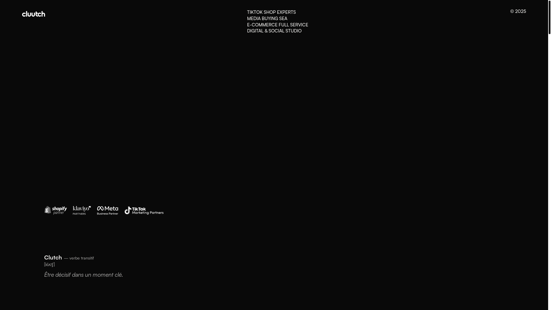 website screenshot of https://teamcluutch.com/