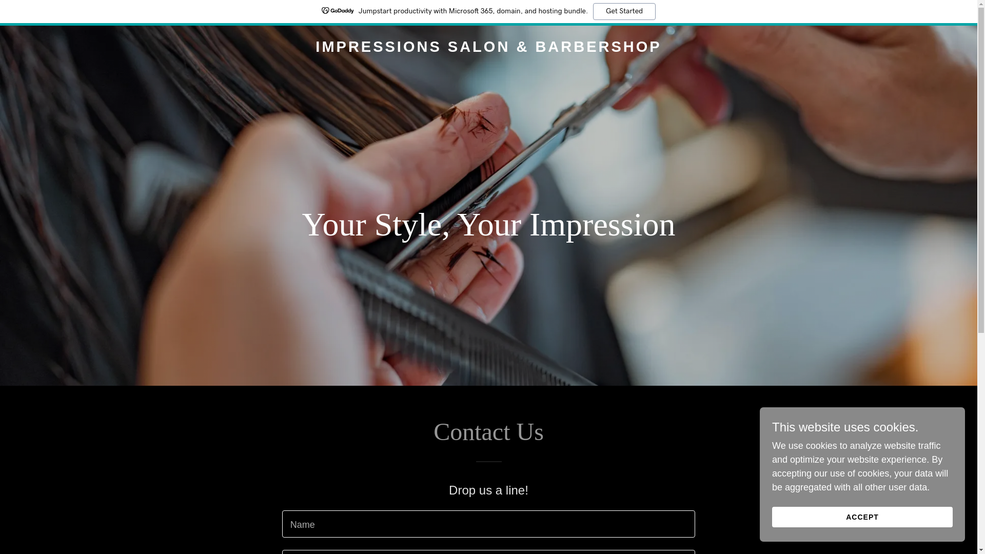 website screenshot of https://hair-granbury.com/