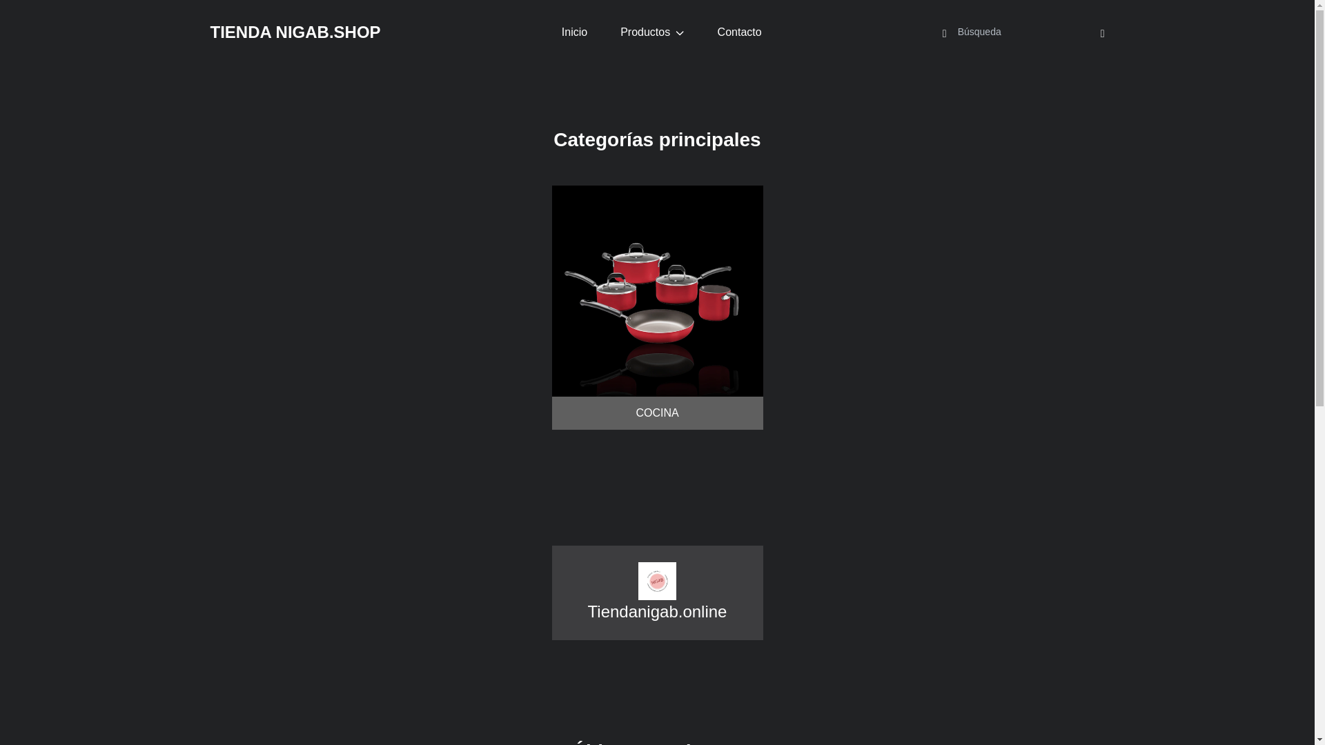 website screenshot of https://tiendanigab.online/