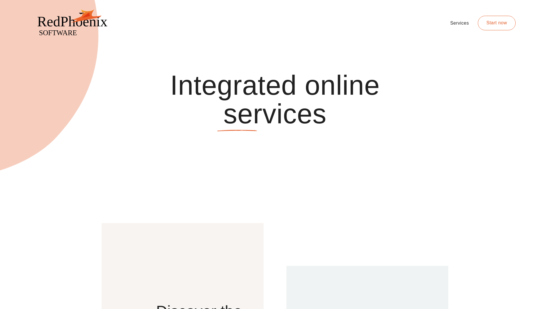 website screenshot of https://redphoenixsoftware.co.uk/