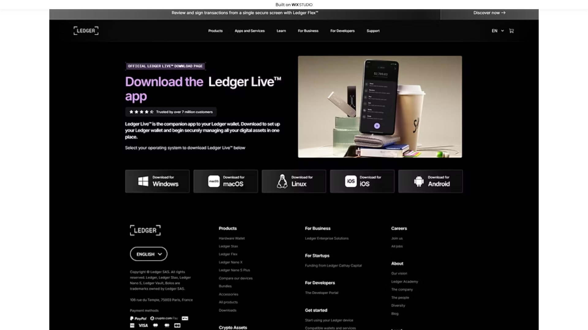 website screenshot of https://desktop-enus.wixstudio.com/desktop