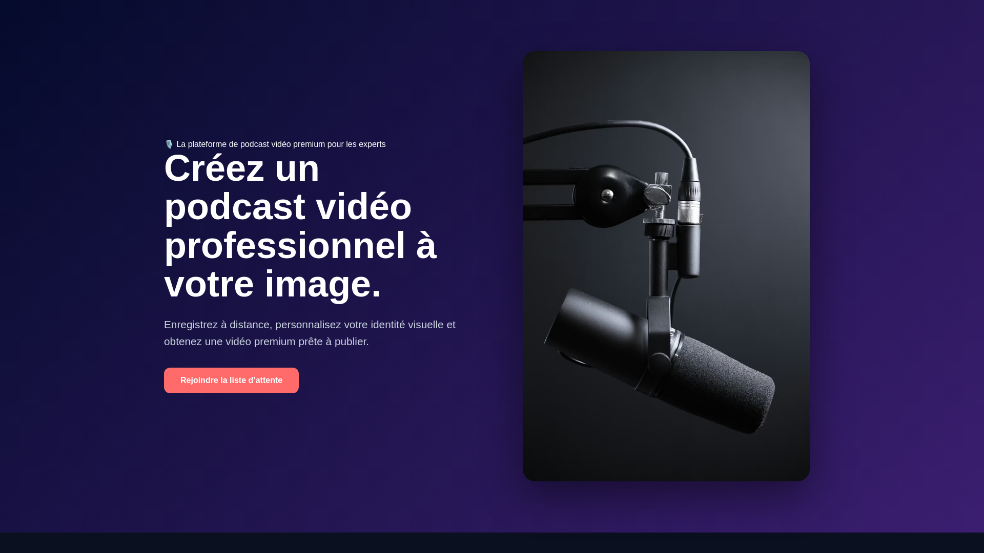 website screenshot of https://podcaststudios.fr/