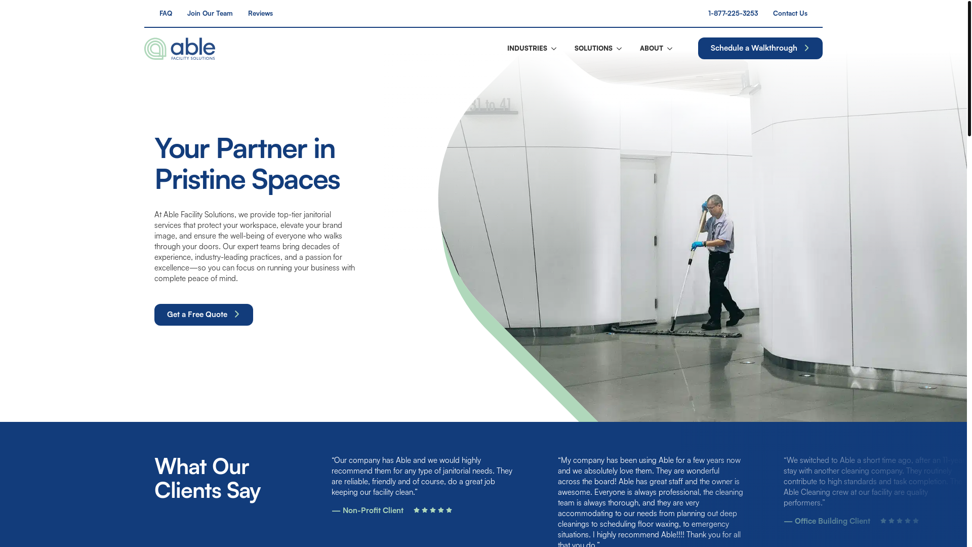 website screenshot of https://ablefsconnect.com/