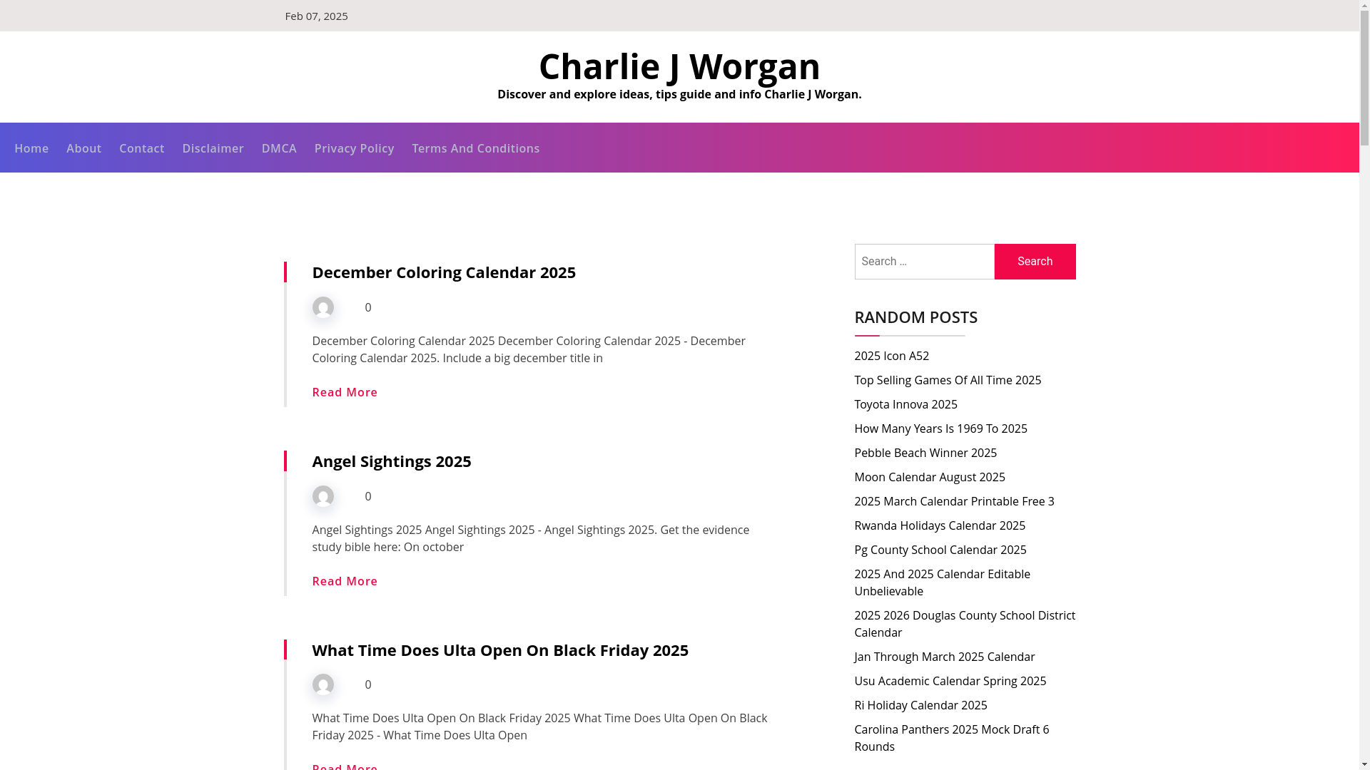 website screenshot of https://charliejworgan.pages.dev/