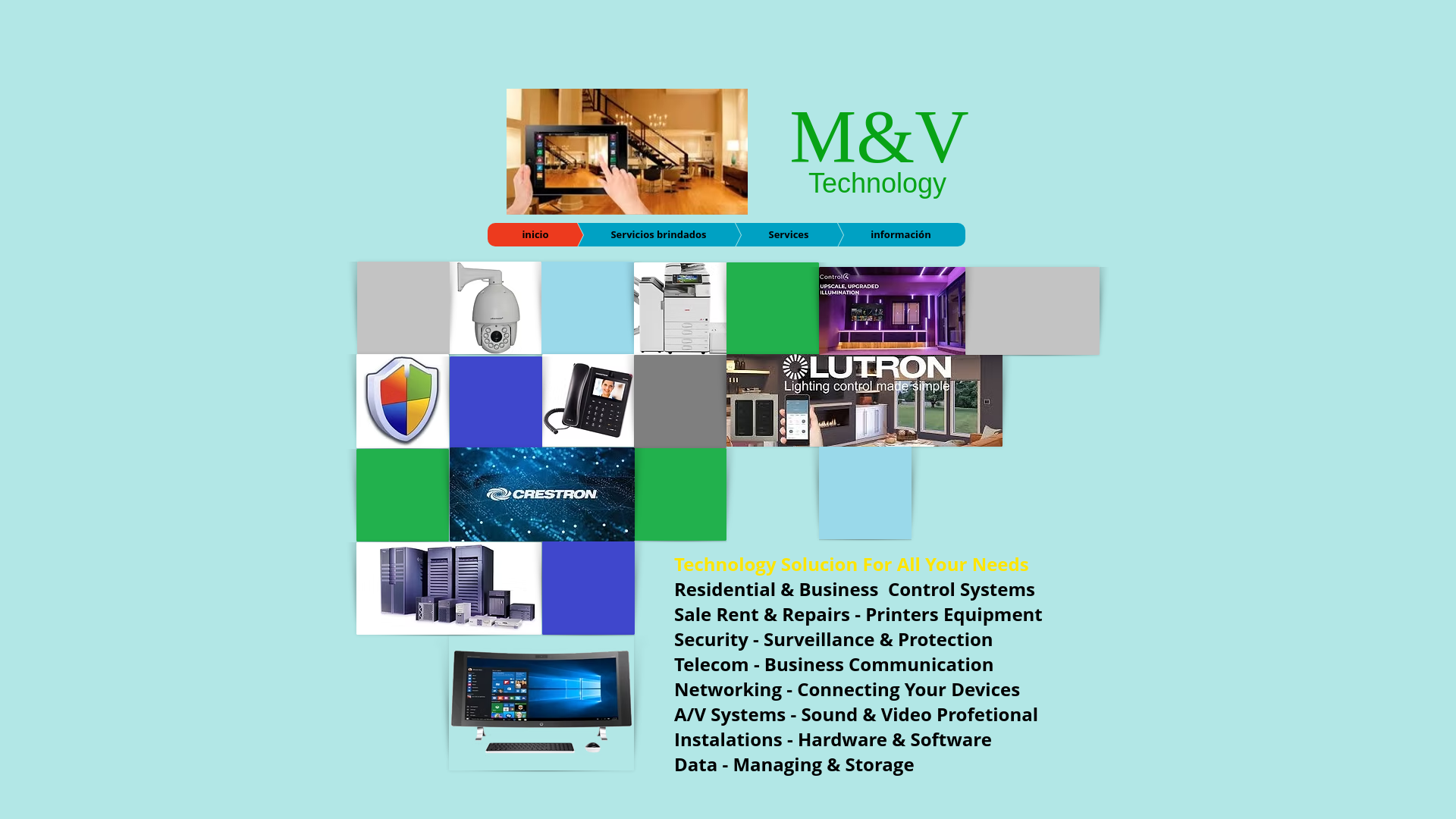 website screenshot of https://homesystemmaurivillar.com